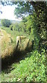 Footpath going down to Wroxall Cemetery