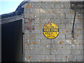 Old AA sign on lichen-spotted wall, Manor Farm, Itchen Stoke