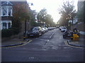 Gresley Road at the junction of Ashmount Road