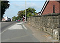 Location of boundary stone on the A658