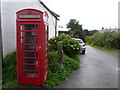 Lewannick: a red phone box