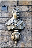 NT4936 : A Sir Walter Scott bust in St Andrew Street, Galashiels by Walter Baxter