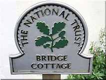 TM0733 : National Trust Sign by Keith Evans