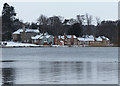 Pool House in the snow