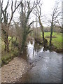 The River Carey upstream from Downacarey Bridge