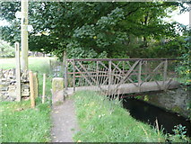 SE0820 : Footbridge over Black Brook by Humphrey Bolton