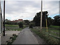 Looking  west  on  Moorsholm  Lane  into  Liverton