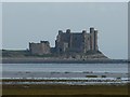 SD2363 : Piel Castle Keep from Scar End Point, Walney by Rob Farrow