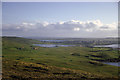 Open moorland to Lerwick from below the Loch of Trebister