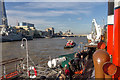 TQ3380 : Tug Steering PS Waverley in The Thames by Christine Matthews