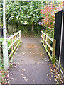 Footbridge on the footpath to Brook Farm Road