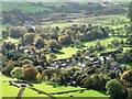 A view of Edale village from The Nab