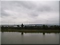 Lagoon next to the Shore Road Waste Water Treatment Works