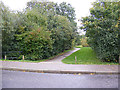 Footpath to the A12 Saxmundham Bypass