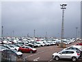 TQ9074 : New cars at Sheerness Docks by Chris Whippet