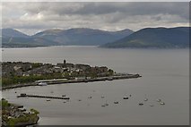 NS2477 : Gourock Bay and Holy Loch, from Lyle Hill, Greenock by Terry Robinson