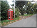 Exbury: red telephone box