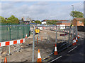 Track bed preparation on Meadows Way