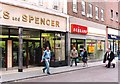 Shops in Stodman Street, Newark on Trent