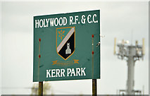J3978 : Kerr Park sign, Holywood by Albert Bridge