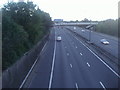 The M1 motorway southbound from Colindeep Lane