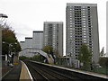 Kennishead Railway Station and Tower Blocks