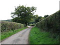 The lane from Benfield Farm