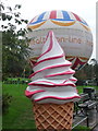 SZ0891 : Bournemouth: newly painted ice cream by Chris Downer