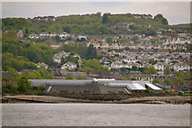 NS2577 : Water Treatment Works, viewed from P&O's Adonia sailing out of Greenock by Terry Robinson