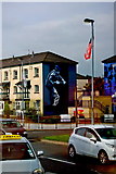 C4316 : Derry  - Bogside - Rossville Street - Operation Motorman Mural (Summer Invasion) by Joseph Mischyshyn