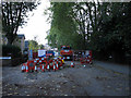 TQ3089 : Major sewer repair works, Middle Lane by Jim Osley