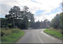 SO3072 : A488 junction with un-named lane to Stone by Stuart Logan