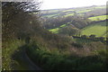 Track down into the Valency vale at Newmills