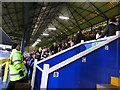 Fans in the south stand at Fratton Park