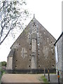 ST5038 : Gable of Glastonbury Abbey Barn by M J Richardson