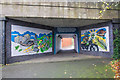 SP0367 : The Redditch Gateway Mural by David P Howard
