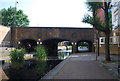 Bridge over stream, Surrey Docks