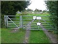 Entrance gates to Beanfield Allotments