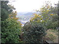 Looking over Minehead to Dunster Hill