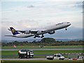 SJ8184 : Lufthansa Airbus A340, Airborne at Manchester by David Dixon