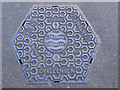 A hexagonal manhole cover