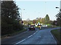 The B5259, approaching roundabout on the A582