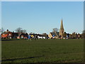 Football match on the village green