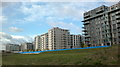 View of the Olympic Village apartments from International Way