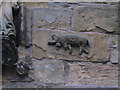 SJ6092 : The 'Winwick Pig' on the tower of St Oswald's Church, Winwick by Colin Park