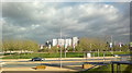 View of the Olympic Village apartments from the Copper Box Arena