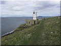 ND4093 : Light beacon, above Scarf Skerry, Hoxa Head, S Ronaldsay by Colin Park