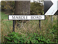 Mardle Road sign