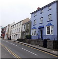 Shades of blue on Westgate Hill, Pembroke