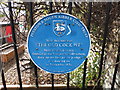 SD5429 : Blue Plaque commemorating Joseph Livesey by Barbara Carr